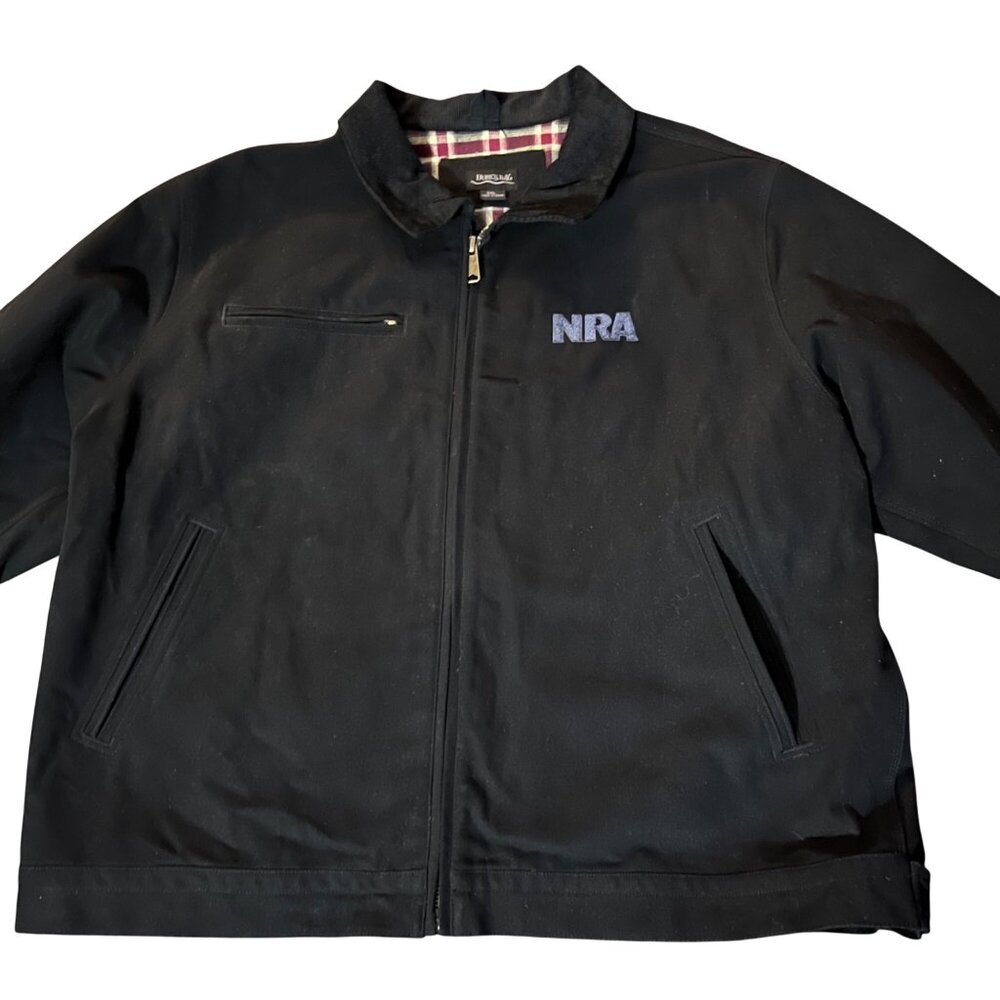 Burk’s Bay NRA Logo Jacket 3XL Flannel Lined Workwear Used